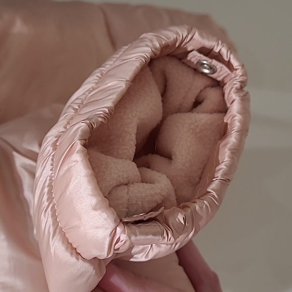 Gap 18-24m snowsuit Girl Baby Pink Champagne w Mitts and Booties - Picture 5 of 10